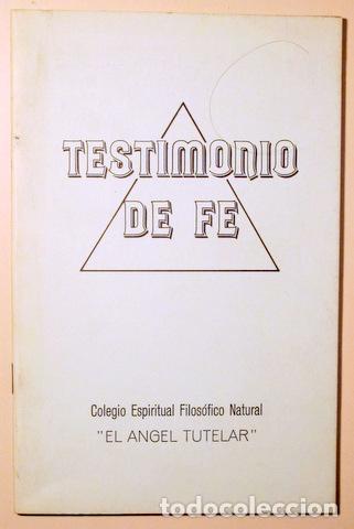 Libros de segunda mano: TESTIMONIO DE FE - 1985 - Foto 1