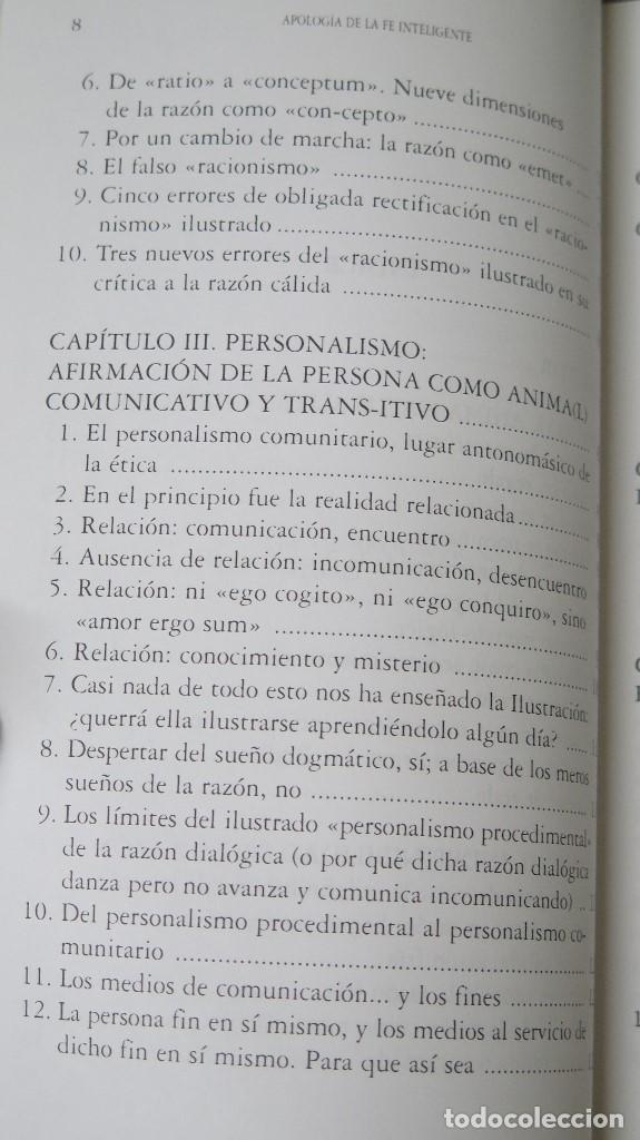 Libros de segunda mano: APOLOGIA DE LA FE INTELIGENTE. CARLOS DIAZ - Foto 3