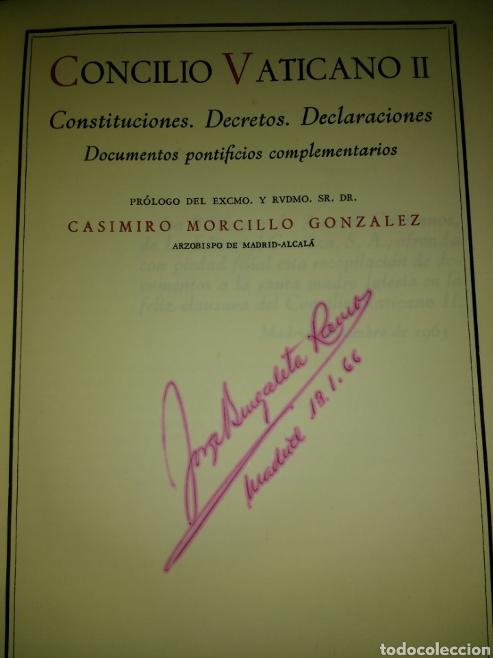 Libros de segunda mano: CONCILIO VATICANO II. CONSTITUCIONES, DECRETOS, DECLARACIONES. DOCUMENTO PONTIFICIOS COMPLEMENTARIOS - Foto 2