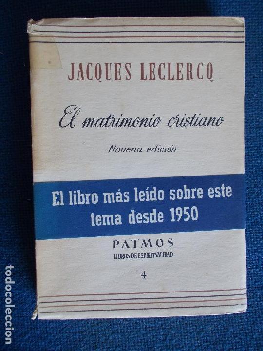 Libros de segunda mano: El matrimonio cristiano - Foto 1
