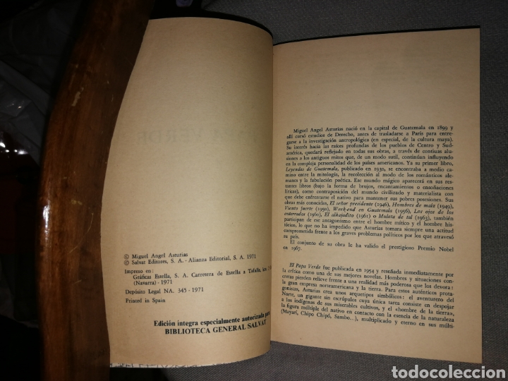 Libros de segunda mano: El papa verde - Foto 2