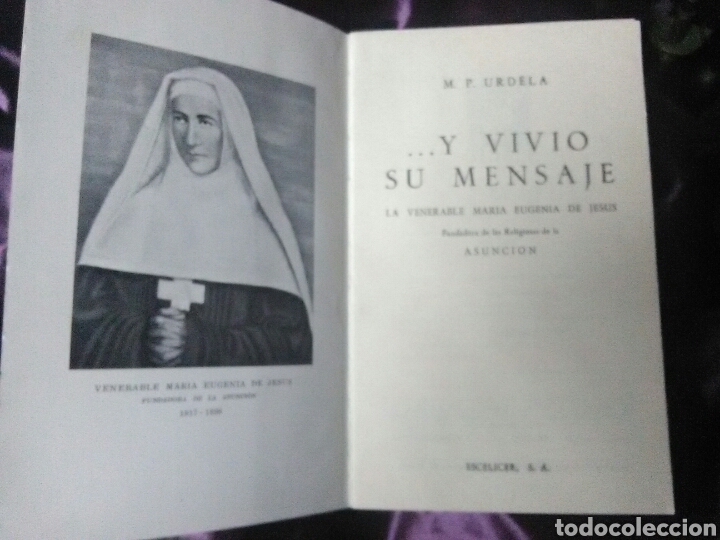 Libros de segunda mano: Y vivió su mensaje. La vble. Mª Eugenia de Jesús. M.P. Urdela. Escelicer. 1965. - Foto 2 - 132614722