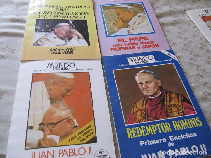 Libros de segunda mano: 4 FOLLETOS MUNDO CRISTIANO JUAN PABLO II
