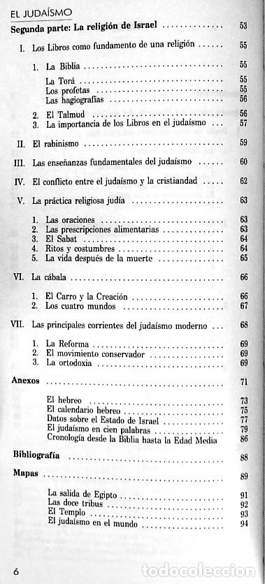 Libros de segunda mano: El juda&iacute;smo - Eric Santoni - Foto 4