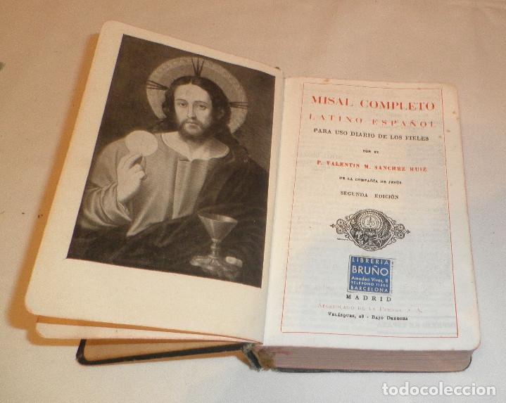 Libros de segunda mano: misal completo latino-espa&ntilde;ol para uso diario de los fieles a&ntilde;o 1941