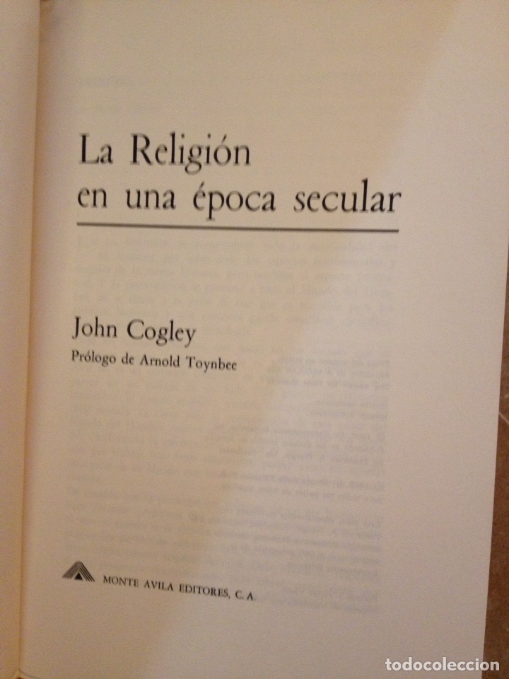Libros de segunda mano: La Religi&oacute;n en una &eacute;poca secular (John Cogley) - Foto 4