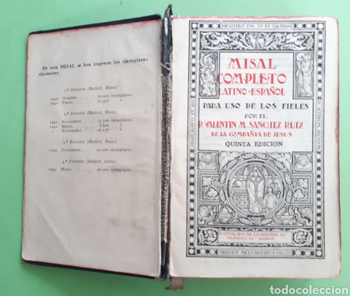 Libros de segunda mano: Misal 1946 - Foto 1