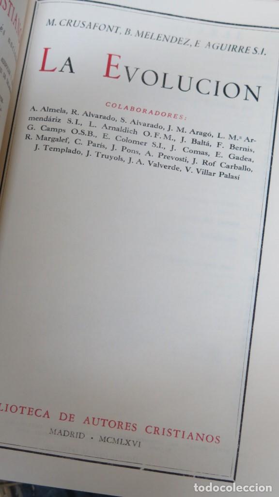 Libros de segunda mano: 1966.- LA EVOLUCION. VV.AA. B.A.C - Foto 2