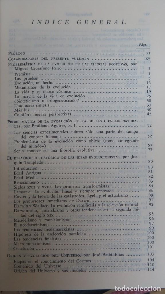 Libros de segunda mano: 1966.- LA EVOLUCION. VV.AA. B.A.C - Foto 3