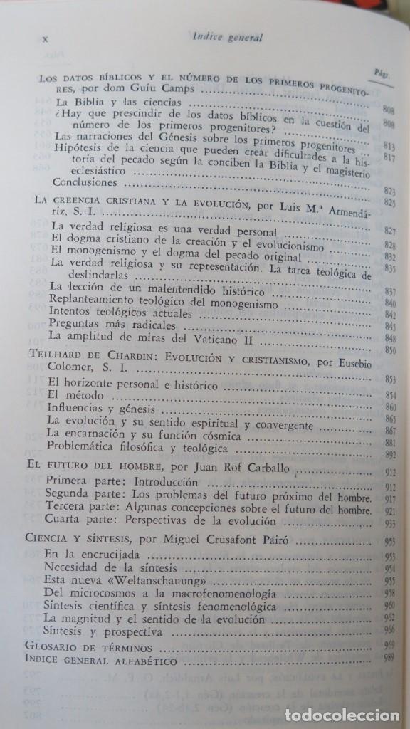 Libros de segunda mano: 1966.- LA EVOLUCION. VV.AA. B.A.C - Foto 8
