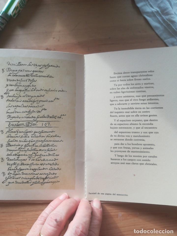Libros de segunda mano: Fray luis de leon. Salmo 103, edicion principe - Foto 4