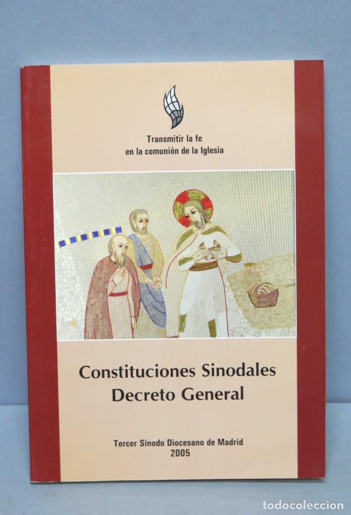 Libros de segunda mano: Constituciones Sinodales decreto general - Foto 1