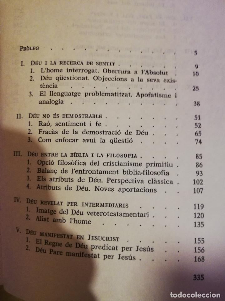 Libros de segunda mano: APROXIMACI&Oacute; AL MISTERI DE D&Eacute;U (MANUEL SOLER I PAL&Agrave;) - Foto 3