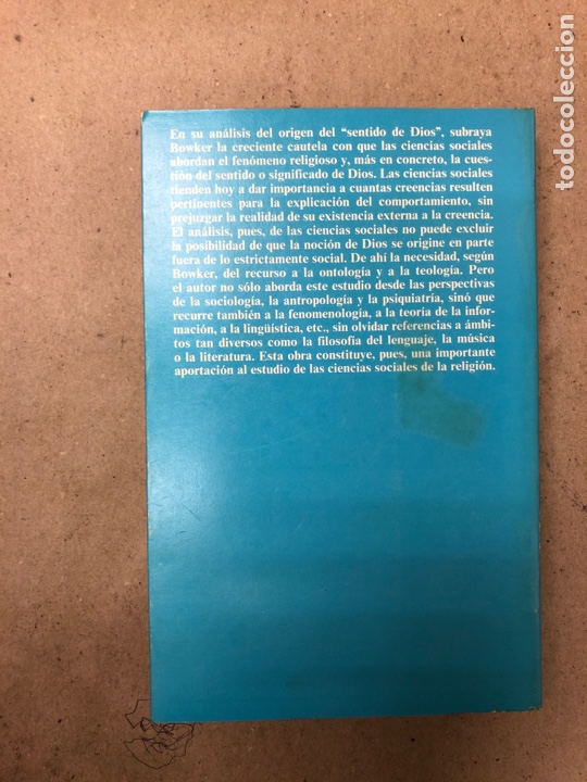 Libros de segunda mano: EL SENTIDO DE DIOS. JOHN BOWKER. EDICIONES PEN&Iacute;NSULA 1977. - Foto 8