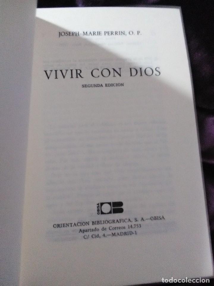 Libros de segunda mano: Vivir con Dios. Perrin. Obisa. 1979. 2 Ed. - Foto 3