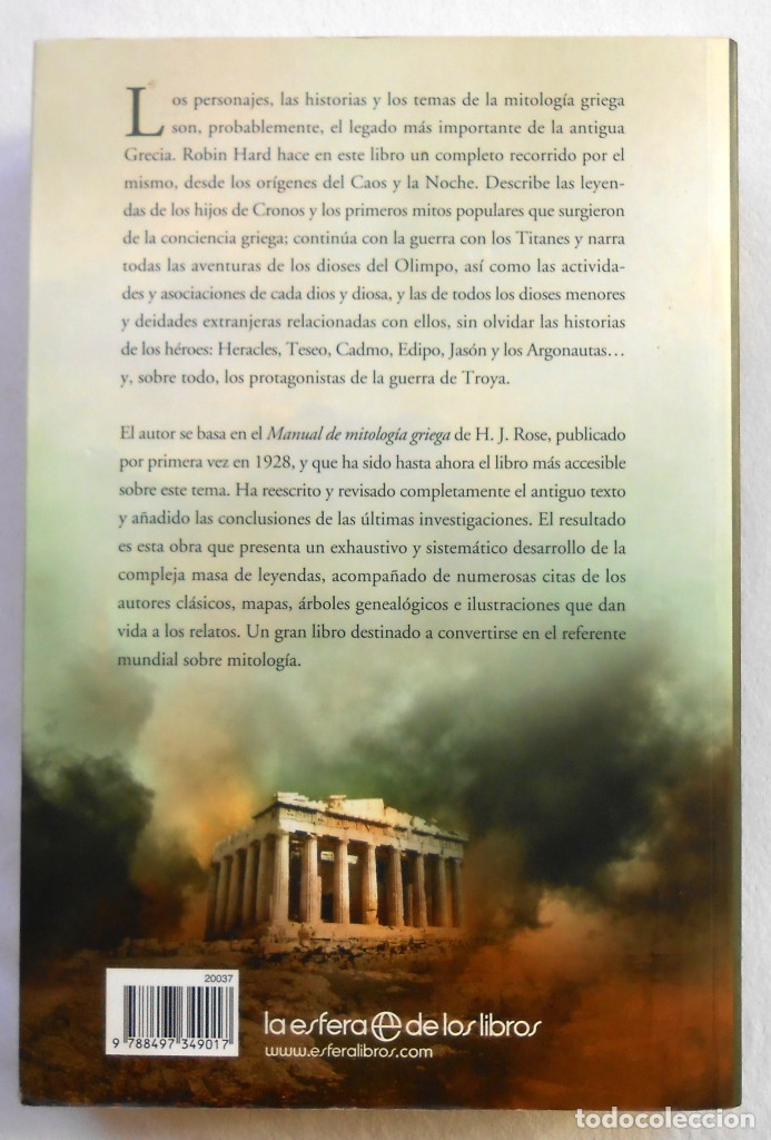 Robin Hard El Gran Libro De La Mitologia Griega Pdf