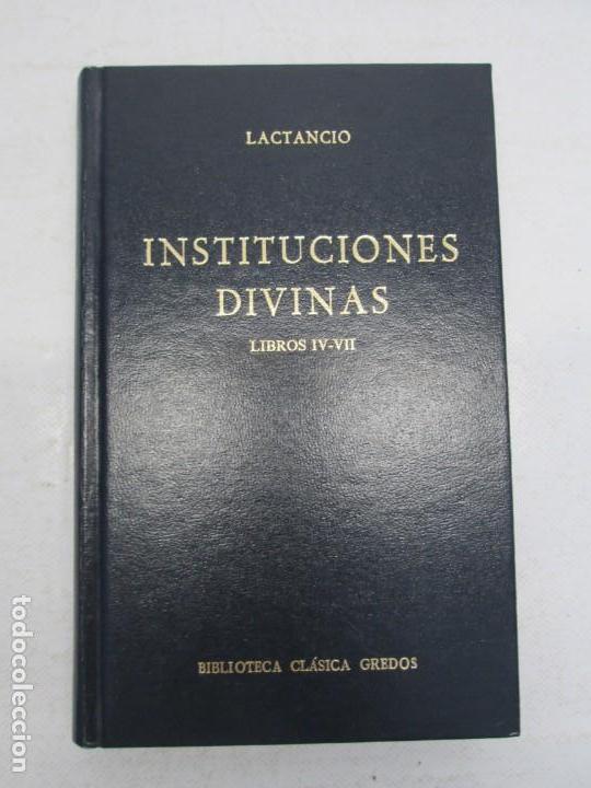 Instituciones Divinas Libros Iv Vii Lactancio Biblioteca Clasica Gredos 1990 Ver Fotografias - 