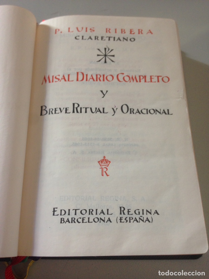 Libros de segunda mano: misal diario / ribera C.M.E - Foto 4
