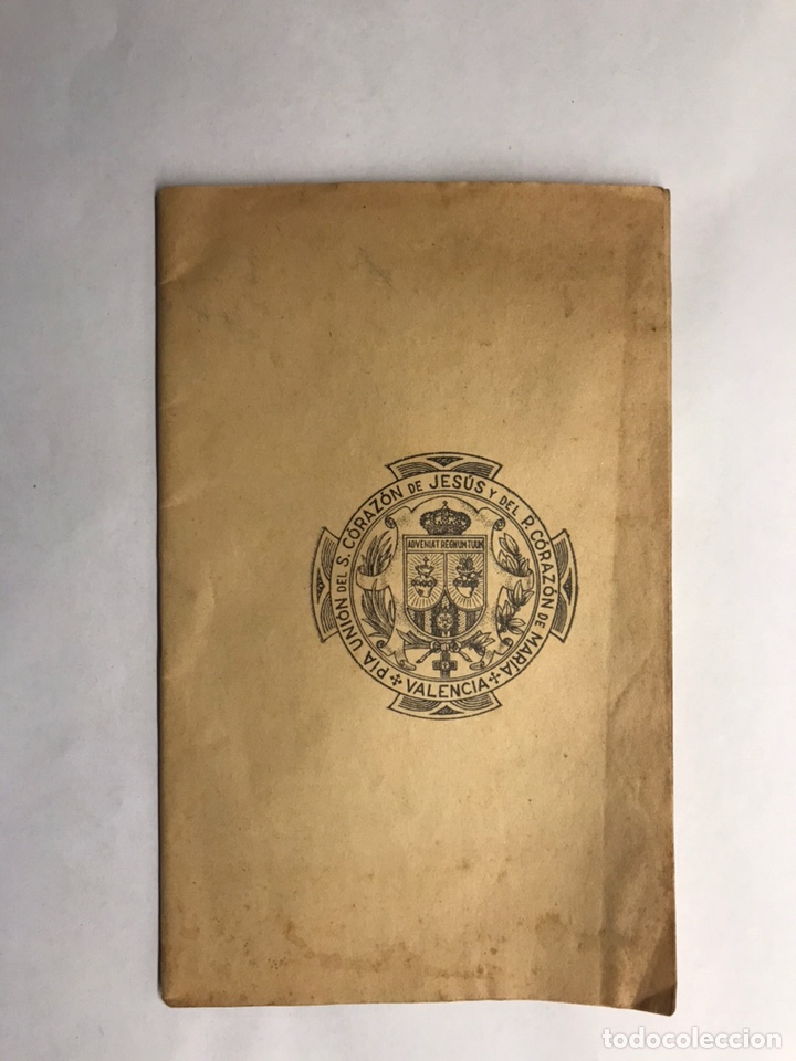 Libros de segunda mano: SAGRADO CORAZ&Oacute;N DE JES&Uacute;S. C&eacute;dula de Pia Uni&oacute;n (a.1941)