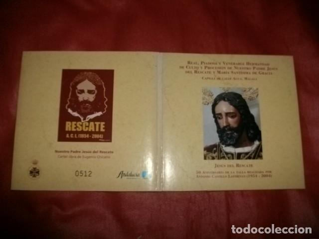 Libros de segunda mano: 50 ANIVERSARIO DE LA TALLA DE LA HERMANDAD DE JES&Uacute;S DEL RESCATE - SEMANA SANTA DE M&Aacute;LAGA
