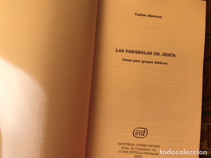 Libros de segunda mano: Las par&aacute;bolas de Jes&uacute;s. Carlos Mesters. Como nuevo - Foto 2