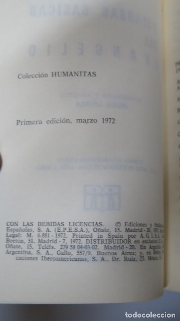 Libros de segunda mano: PALABRAS BASICAS DEL EVANGELIO. MARCOS, MATEOS, LUCAS Y JUAN - Foto 2