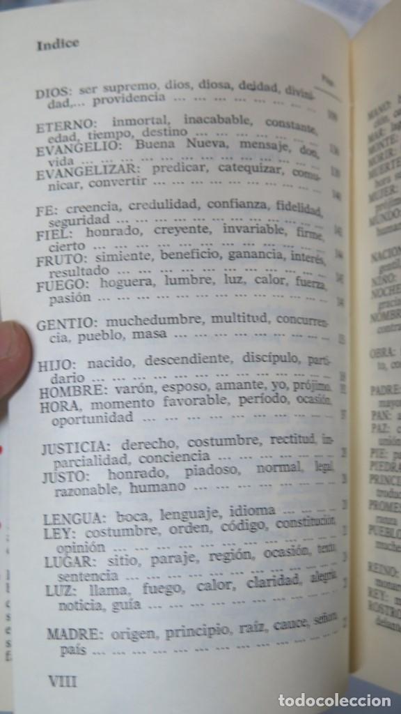 Libros de segunda mano: PALABRAS BASICAS DEL EVANGELIO. MARCOS, MATEOS, LUCAS Y JUAN - Foto 4