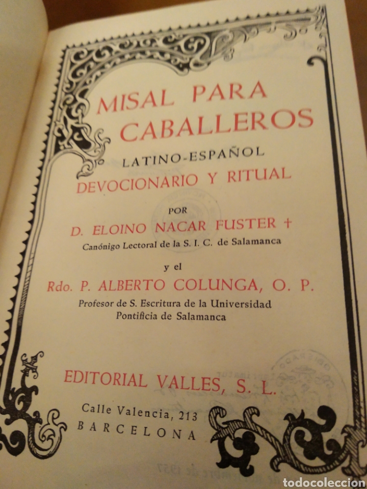 Libros de segunda mano: MISAL PARA CABALLEROS. NACAR-COLUNGA #0134 - Foto 4