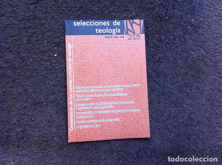 Gebrauchte B&uuml;cher: SELECCIONES DE TEOLOG&Iacute;A. 2015. VOL. 54. N&ordm; 215