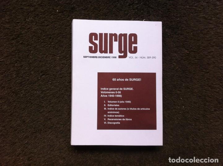 Libri di seconda mano: REVISTA SURGE (SEPTIEMBRE-DICIEMBRE 1998) VOL. 56. N&ordm; 589-590. REVISTA SACERDOTAL
