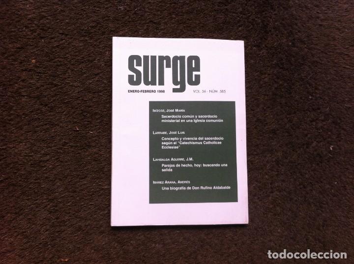 Second hand books: REVISTA SURGE (ENERO-FEBRERO 1998) VOL. 56. N&ordm; 585. REVISTA SACERDOTAL
