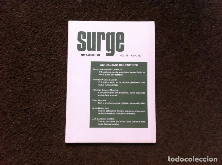 Second hand books: REVISTA SURGE (MAYO-JUNIO 1998) VOL. 56. N&ordm; 587. REVISTA SACERDOTAL