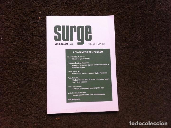 Libros de segunda mano: REVISTA SURGE (JULIO-AGOSTO 1998) VOL. 56. N&ordm; 588. REVISTA SACERDOTAL
