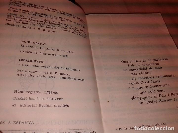 Libros de segunda mano: MANUAL LITURGIC CONCILIAR, EN CATALAN 1966 - Foto 4