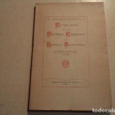 Libros de segunda mano: CATHECISMO DE LA DOCTRINA CHRISTIANA EN LENGUA ZAAPOTECA - FR. LEONARDO LEVANTO. Lote 153230230