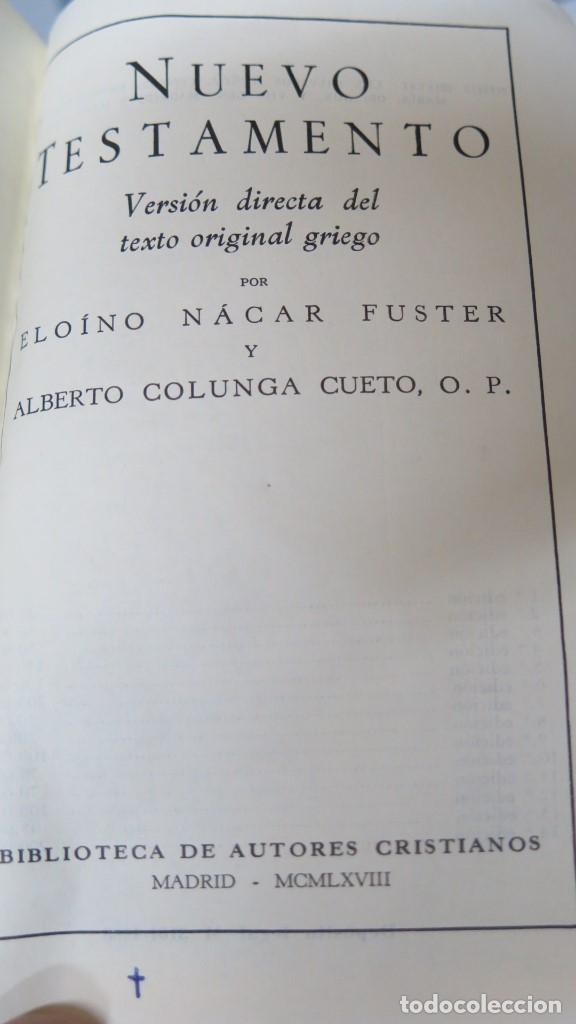 Libros de segunda mano: 1968.- NUEVO TESTAMENTO. NACAR COLUNGA. B.A.C - Foto 2
