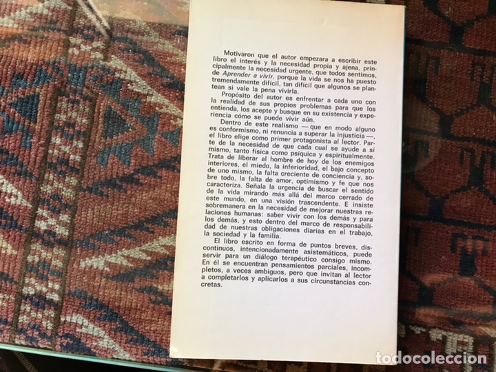 Libros de segunda mano: Aprender a vivir. Miguel Bertr&aacute;n. Hered&eacute;. Buen estado - Foto 2