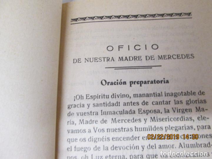 Libros de segunda mano: OFICIO DE NUESTRA MADRE DE MERCEDES. - Foto 2