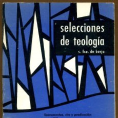Libros de segunda mano: SELECCIONES DE TEOLOGIA 1977 - Nº 63