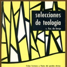 Libros de segunda mano: SELECCIONES DE TEOLOGIA 1983 - Nº 85