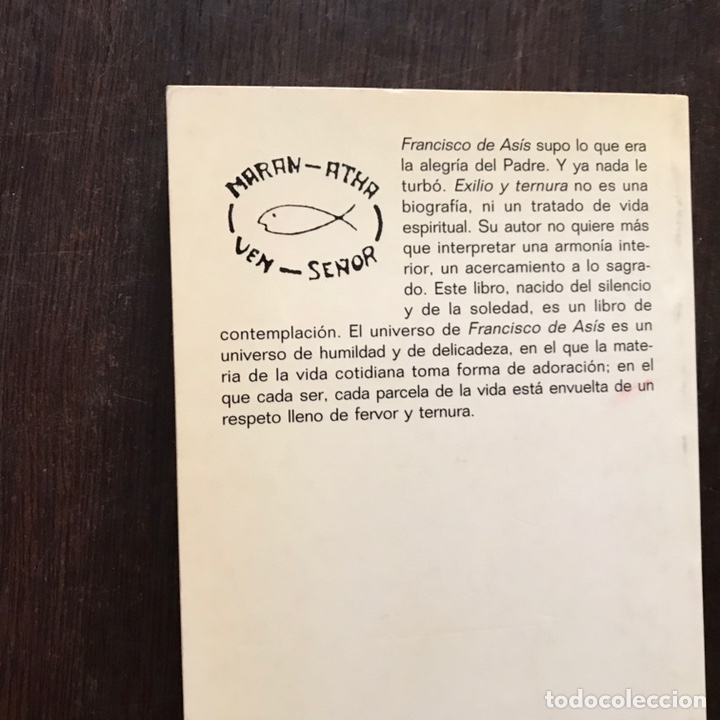 Libros de segunda mano: Exilio y ternura. Eloi Leclerc - Foto 2
