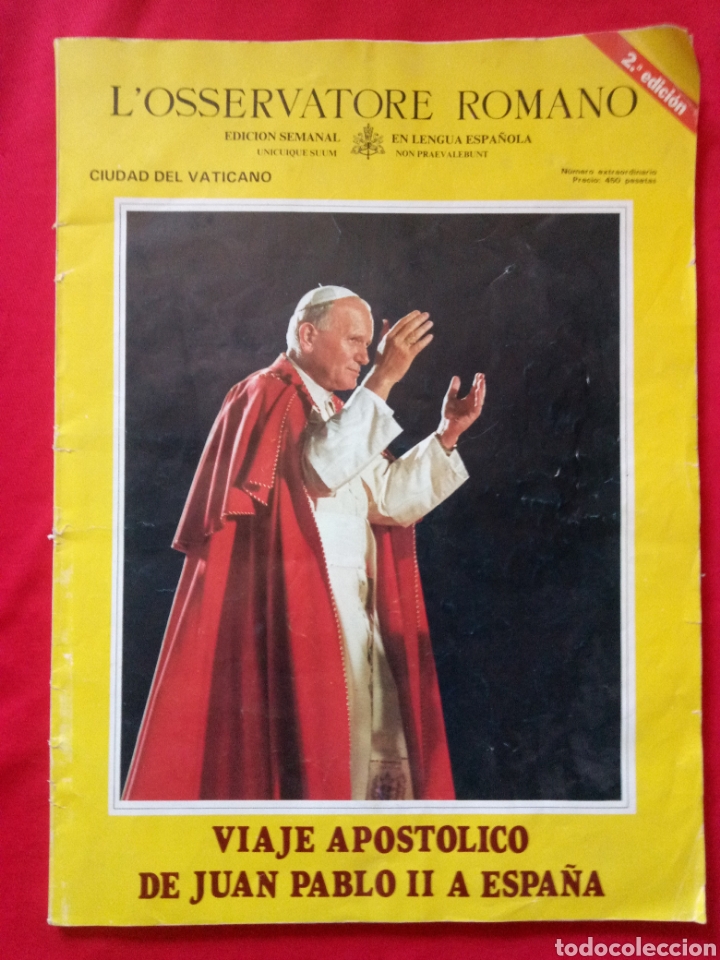 Gebrauchte B&uuml;cher: JUAN PABLO II VIAJE APOSTOLICO A ESPA&Ntilde;A 1982 NUMERO EXTRAORDINARIO L'OSSERVATORE ROMANO EN ESPA&Ntilde;OL