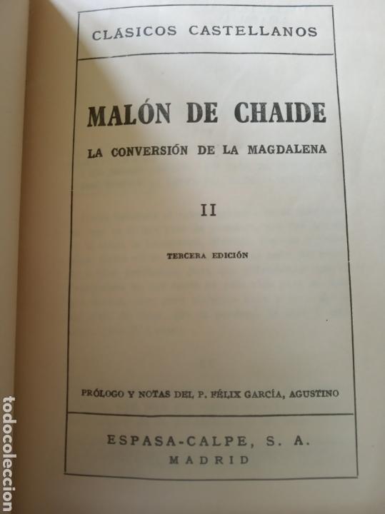 Libros de segunda mano: La conversi&oacute;n de la Magdalena. Malon de Chaide - Foto 2