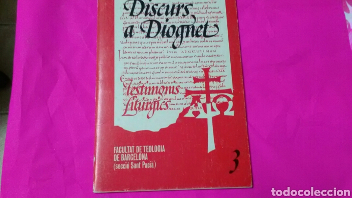 Libri di seconda mano: DISCURS A DIOGNET Facultat de Teologia de Barcelona