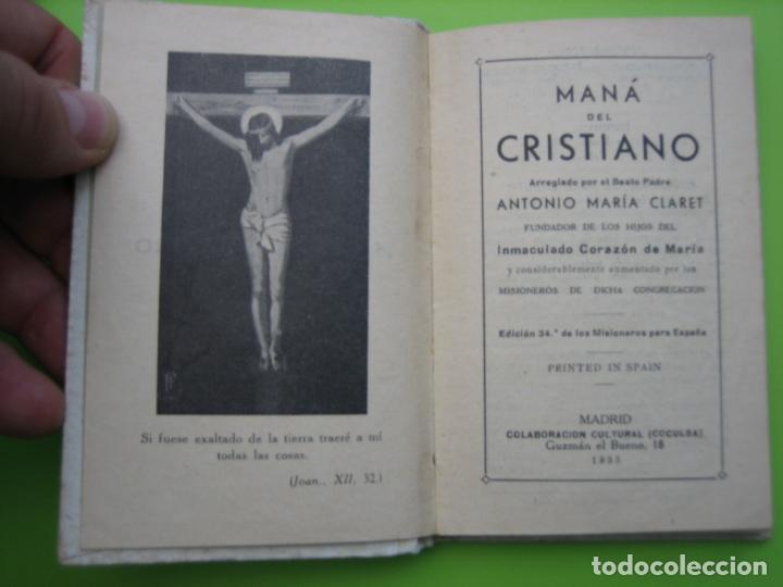Libros de segunda mano: Libro religioso de comunion. Mana del cristiano - Foto 2