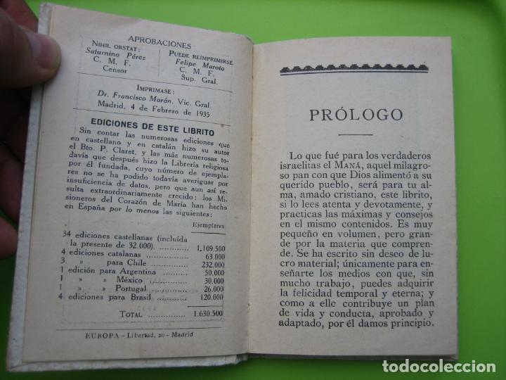 Libros de segunda mano: Libro religioso de comunion. Mana del cristiano - Foto 3