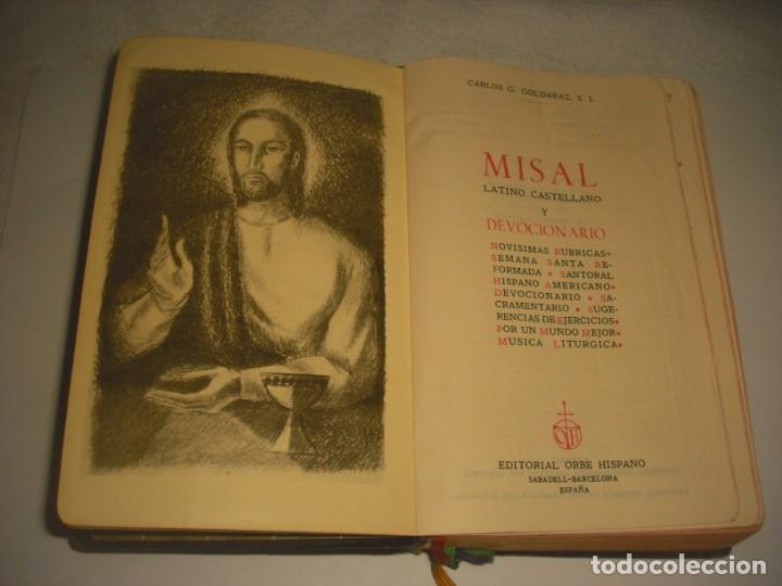 Libros de segunda mano: MISAL DEVOCIONARIO 1956. GOLDARAZ. - Foto 1