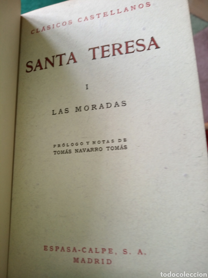 Libros de segunda mano: Las moradas. Santa Teresa - Foto 5