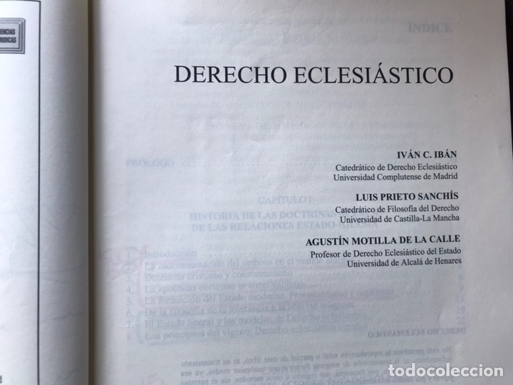 Libros de segunda mano: Derecho eclesi&aacute;stico. Iv&aacute;n C. Ib&aacute;n - Foto 2
