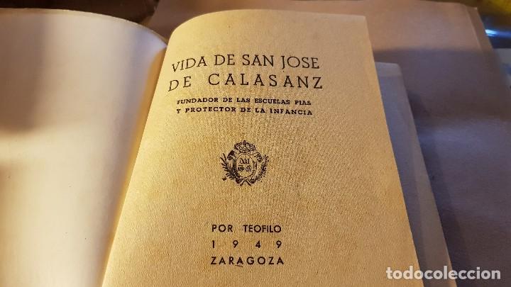 Libros de segunda mano: Libro VIDA DE SAN JOS&Eacute; DE CALASANZ. TE&Oacute;FILO - Foto 6
